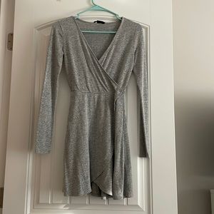 Gray H&M Long Sleeve Dress